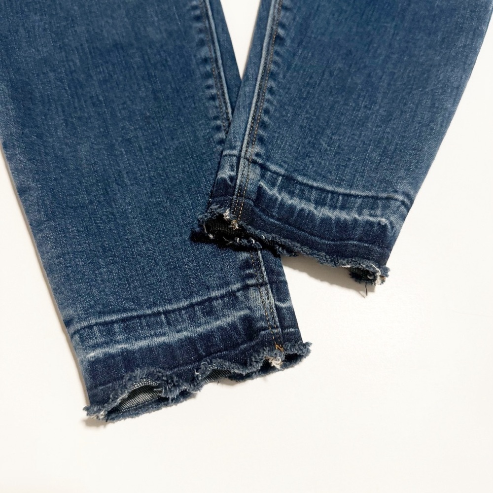 Spanx Distressed Medium Wash Jeggings - Picture 6 of 9